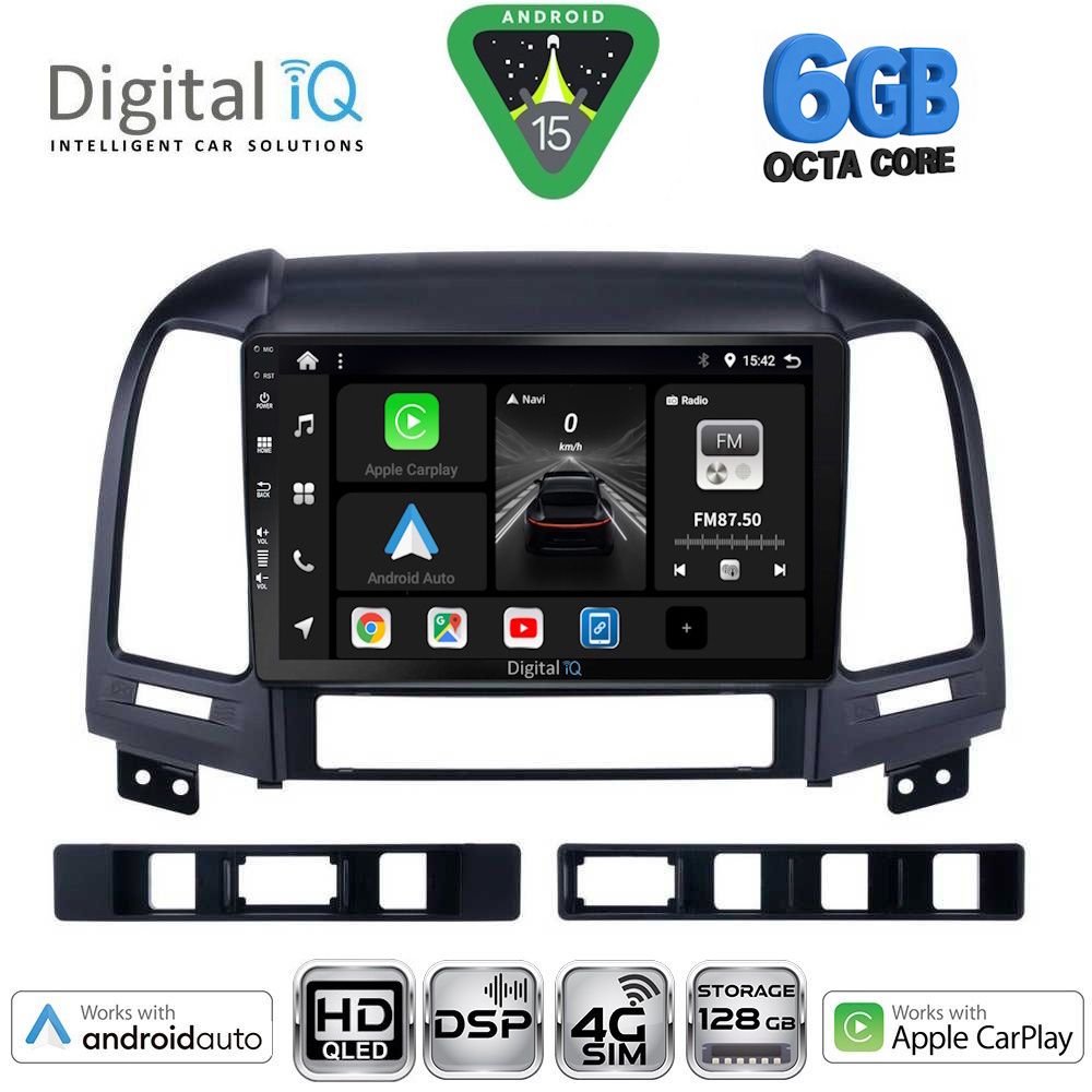 DIGITAL IQ BXF 17239_CPAA (9inc) MULTIMEDIA TABLET for HYUNDAI SANTA FE  mod. 2005-2013