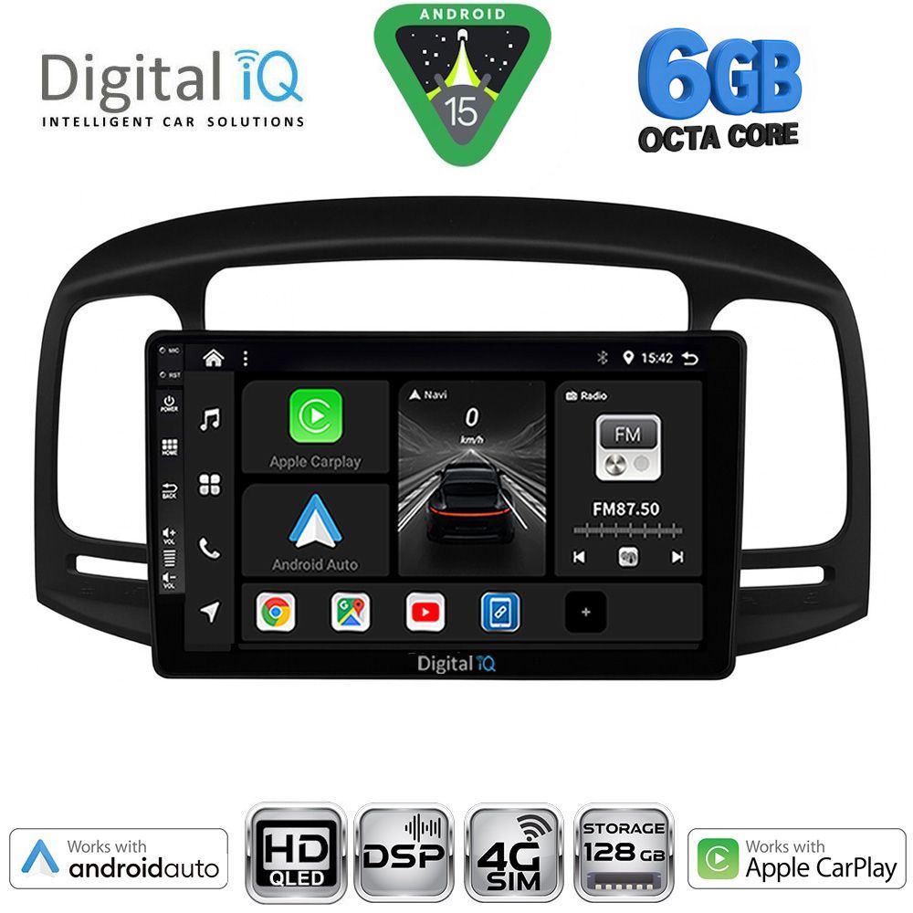 BXF17249BL-15 DIGITAL IQ BXF 17249BL_CPAA (9inc) MULTIMEDIA TABLET for HYUNDAI ACCENT mod. 2005-2012 - Image 1