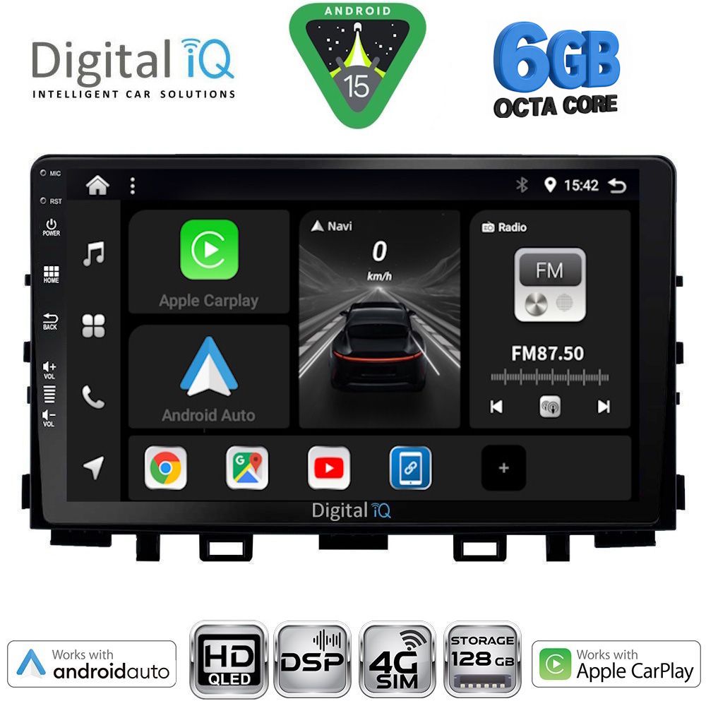 BXF17316-15 DIGITAL IQ BXF 17316_CPAA (9inc) MULTIMEDIA TABLET for KIA RIO mod. 2018-2026 – STONIC mod. 2017-2026 - Image 1