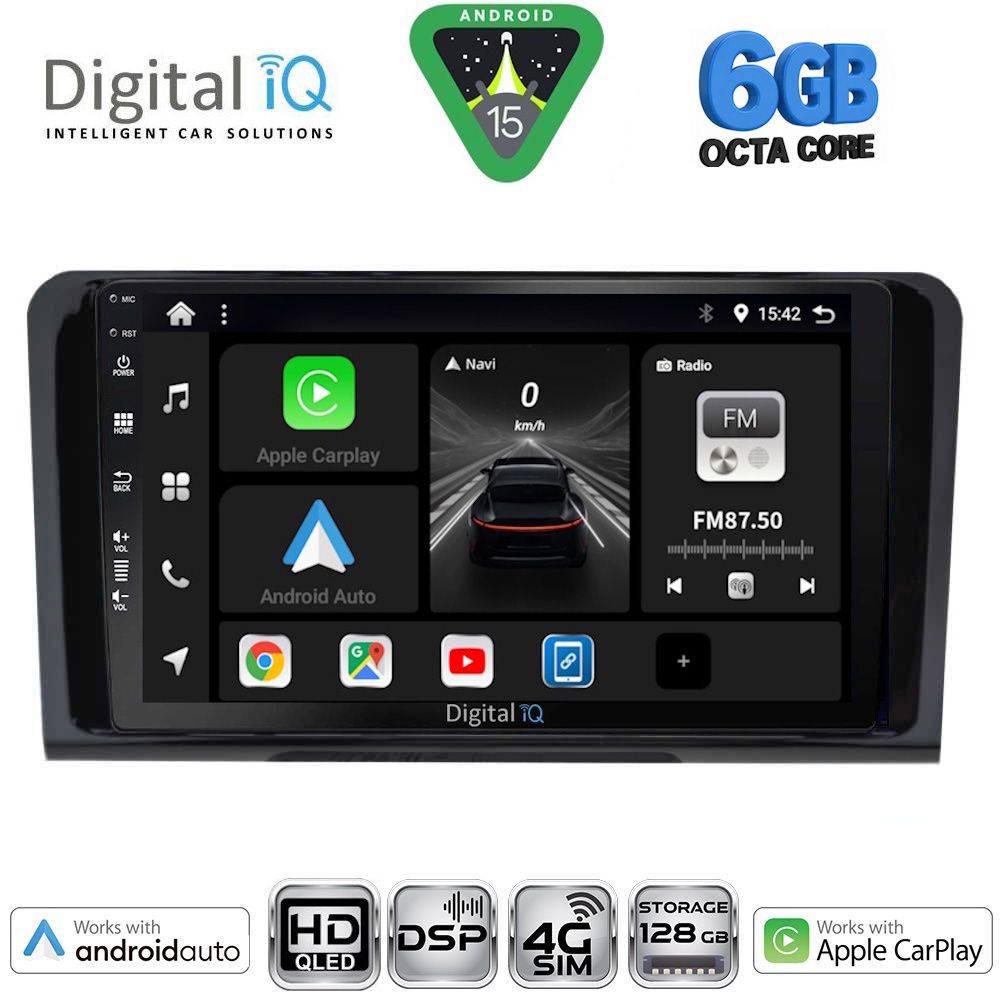 BXF17414-15 DIGITAL IQ BXF 17414_CPAA (9inc) MULTIMEDIA TABLET for MERCEDES ML (W164) – GL (X164) mod. 2005-2011 - Image 1