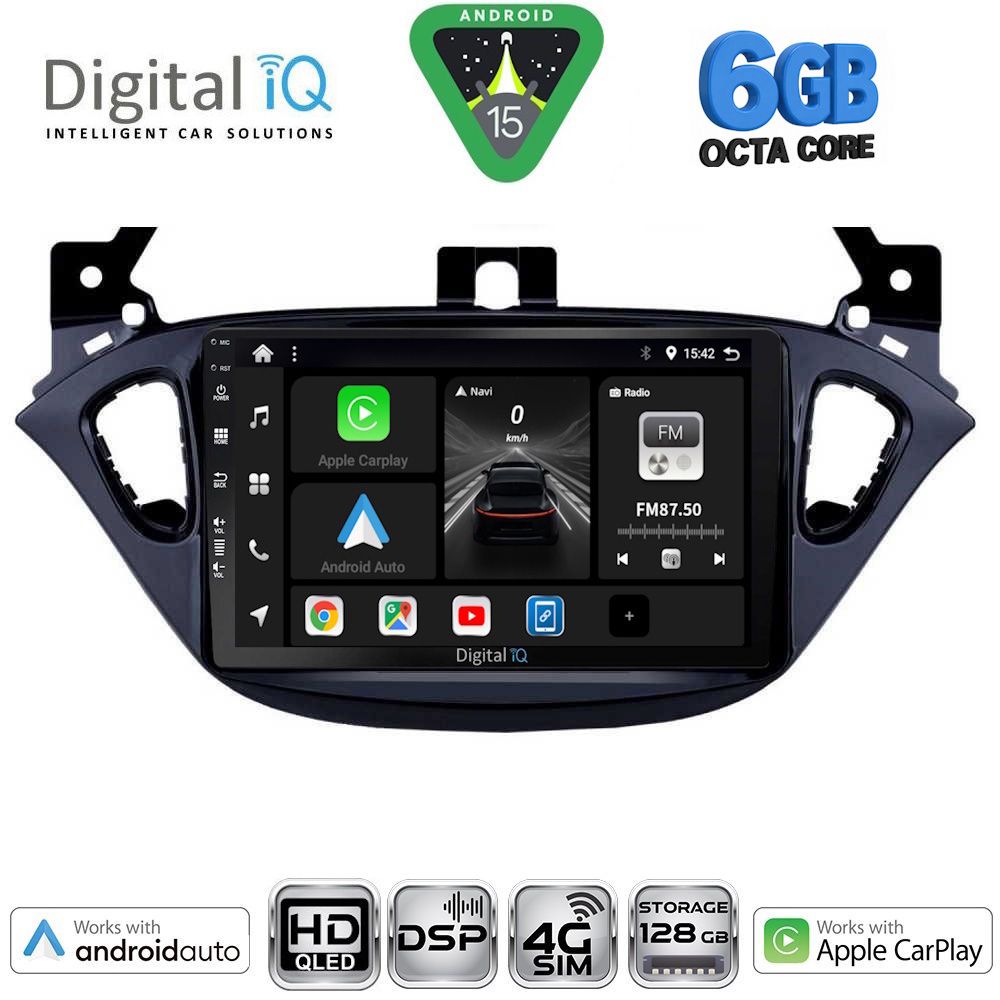 DIGITAL IQ BXF 17486_CPAA (9inc) MULTIMEDIA TABLET for OPEL ADAM - CORSA E mod. 2014-2019