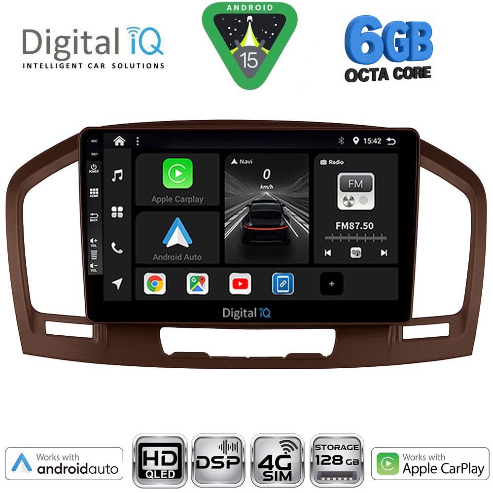 DIGITAL IQ BXF 17491BR_CPAA (9inc) MULTIMEDIA TABLET for OPEL INSIGNIA mod. 2008-2013 (BROWN)