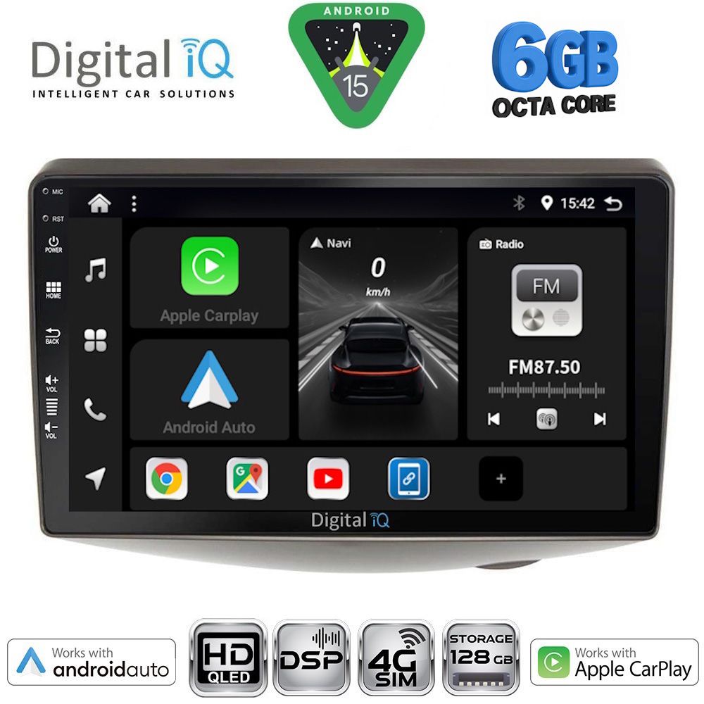 DIGITAL IQ BXF 17735_CPAA (9inc) MULTIMEDIA TABLET for TOYOTA YARIS mod. 1999-2006