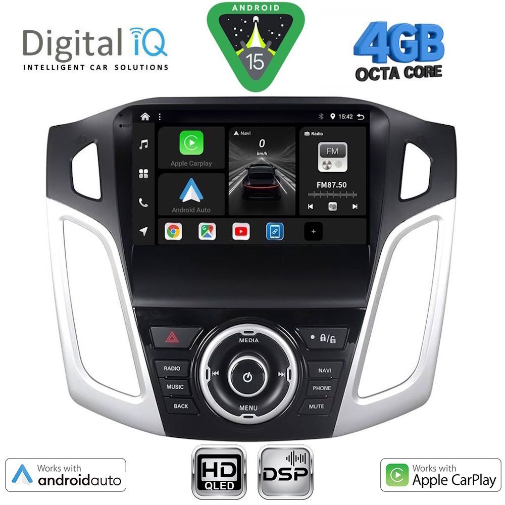 BXF6157_15 DIGITAL IQ BXF 16157_CPAA (9inc) MULTIMEDIA TABLET for FORD FOCUS mod. 2011-2018 - Image 1