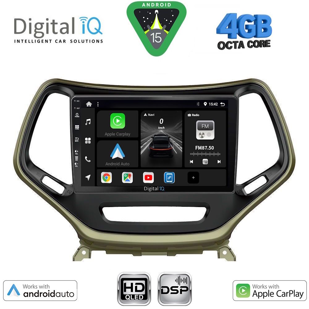 BXF6273_15 DIGITAL IQ BXF 17273_CPAA (10inc) MULTIMEDIA TABLET for JEEP CHEROKEE mod. 2014-2024 - Image 1
