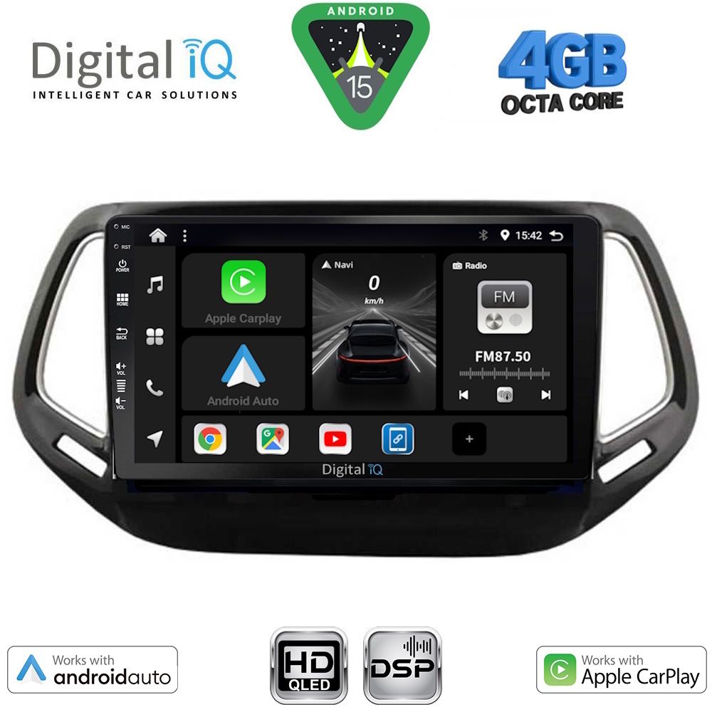 BXF6278_15 DIGITAL IQ BXF 17278_CPAA (10inc) MULTIMEDIA TABLET for JEEP COMPASS mod. 2016-2021 - Image 1