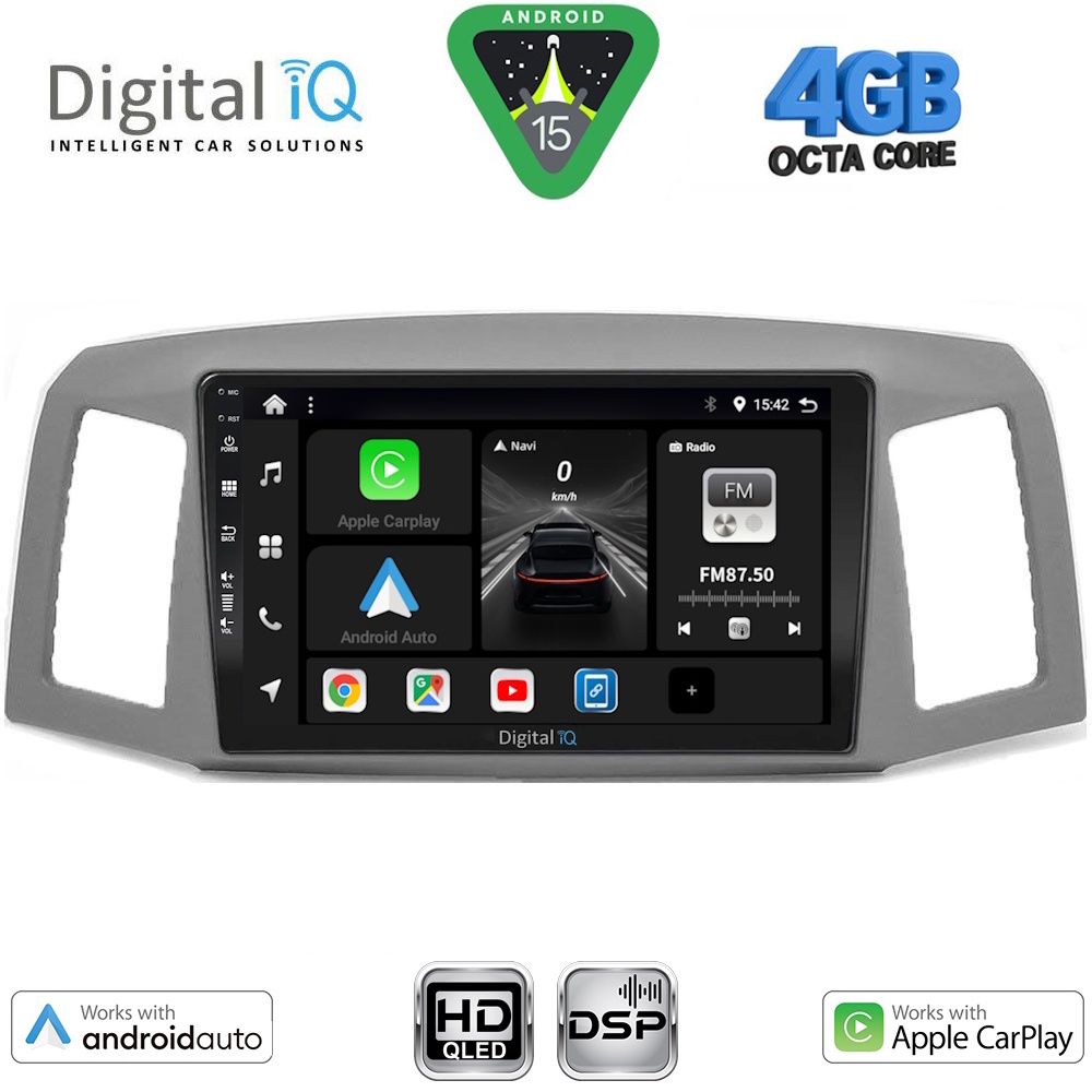 BXF6281_15 DIGITAL IQ BXF 17281_CPAA (10inc) MULTIMEDIA TABLET for JEEP GRAND CHEROKEE mod. 2005-2007 - Image 1