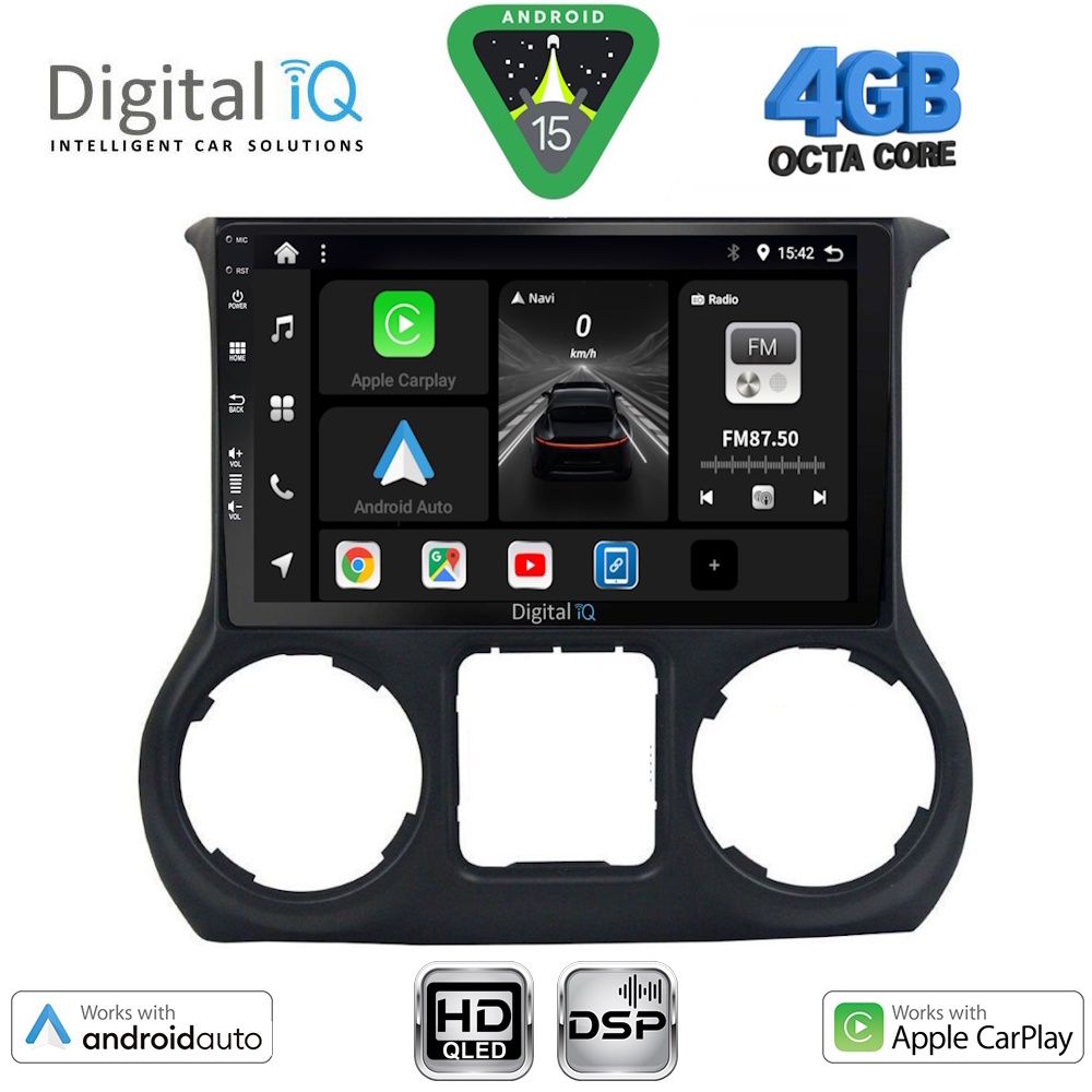 DIGITAL IQ BXF 17295_CPAA (10inc) MULTIMEDIA TABLET for JEEP WRANGLER mod. 2011-2014