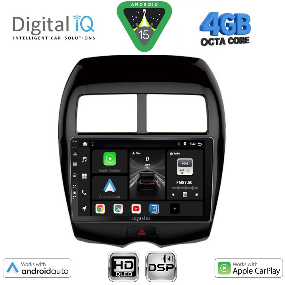BXF6430_15 DIGITAL IQ BXF 17430_CPAA (10inc) MULTIMEDIA TABLET for MITSUBISHI ASX mod. 2009-2020 - PEUGEOT 4008 mod. 2012-2018 - Image 1