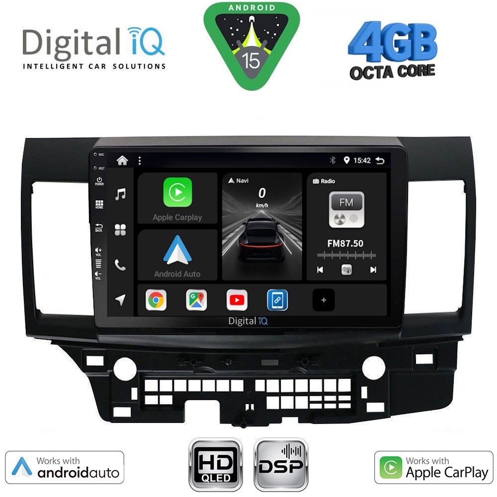 DIGITAL IQ BXF 17434_CPAA (10inc) MULTIMEDIA TABLET for MITSUBISHI LANCER mod. 2008-2017