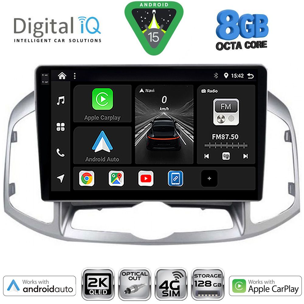 DIGITAL IQ BXK 20071_CPAA (10inc) MULTIMEDIA for CHEVROLET CAPTIVA mod. 2012-2018