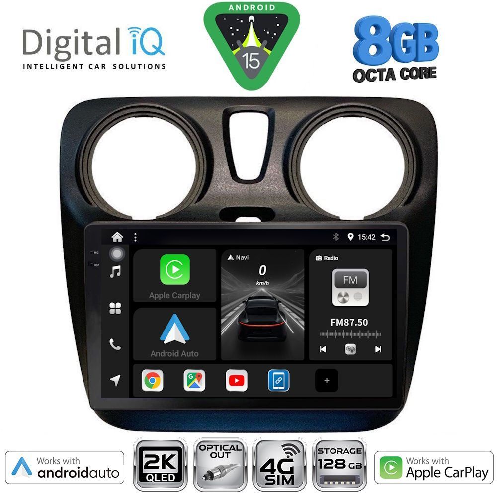 DIGITAL IQ BXK 20112_CPAA (9inc) MULTIMEDIA TABLET for DACIA DOKKER mod. 2012-2022