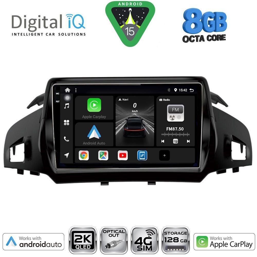 DIGITAL IQ BXK 20160_CPAA (9inc) MULTIMEDIA TABLET for FORD KUGA mod. 2013-2019 – CMAX mod. 2011-2020