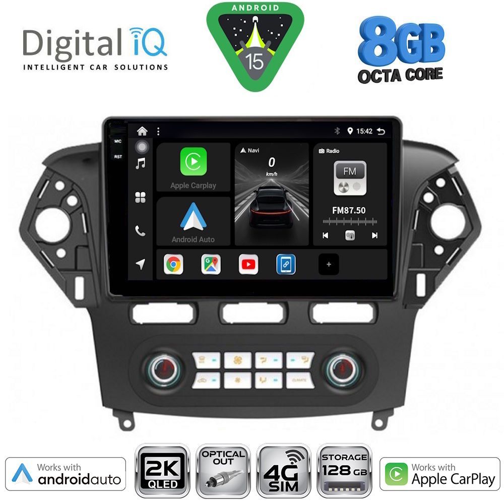 DIGITAL IQ BXK 20163_CPAA CLIMA (10inc) MULTIMEDIA TABLET for FORD MONDEO mod. 2011-2013