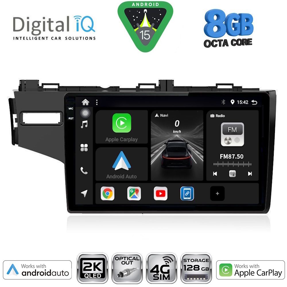 DIGITAL IQ BXK 20212_CPAA (10inc) MULTIMEDIA TABLET for HONDA JAZZ mod. 2013-2019