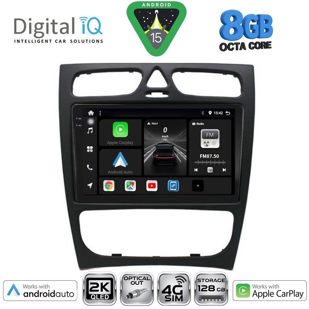 DIGITAL IQ BXK 20402_CPAA (9inc) MULTIMEDIA TABLET for MERCEDES C (W203) mod. 1999-2004