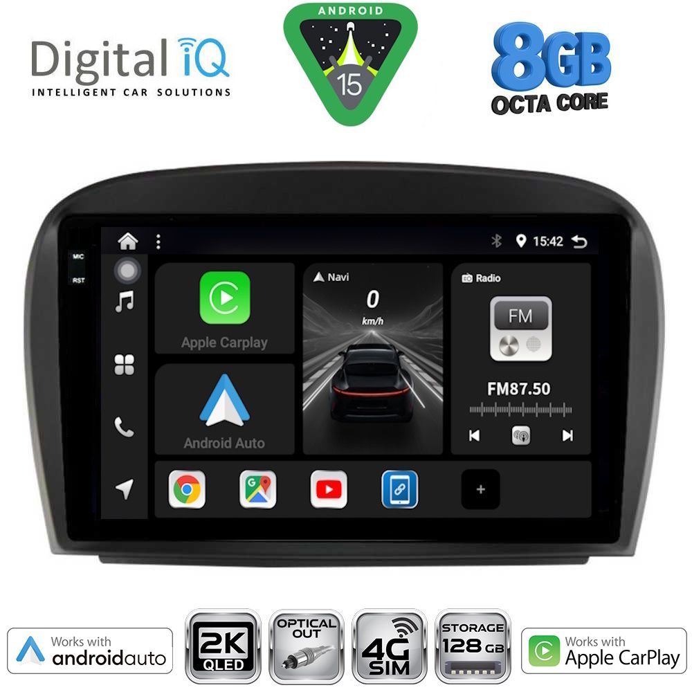 DIGITAL IQ BXK 20427_CPAA (9inc) MULTIMEDIA TABLET for MERCEDES SL (R230) FACELIFT mod. 2006-2012