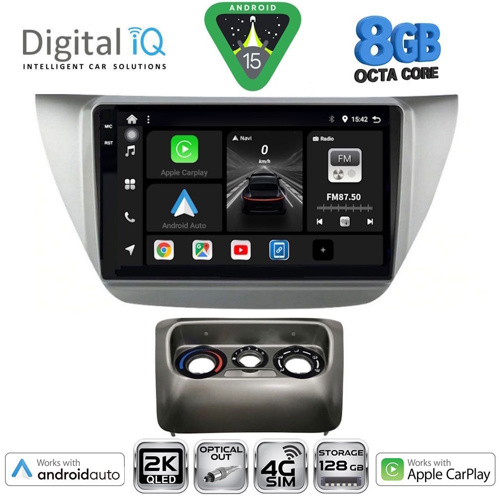 DIGITAL IQ BXK 20433_CPAA (9inc) MULTIMEDIA TABLET for MITSUBISHI LANCER mod. 2000-2007