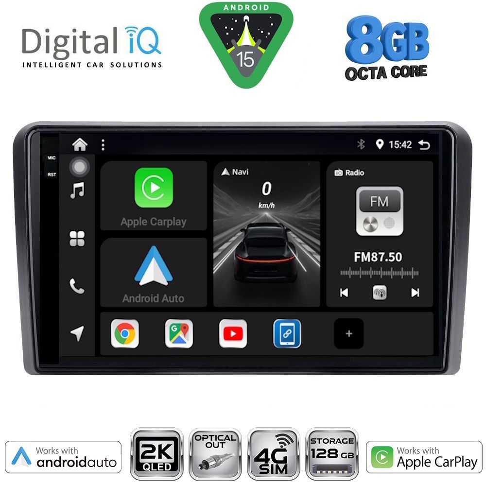 DIGITAL IQ BXK 20481BL_CPAA (9inc) MULTIMEDIA TABLET for OPEL ALL mod. 2004-2014 (BLACK)