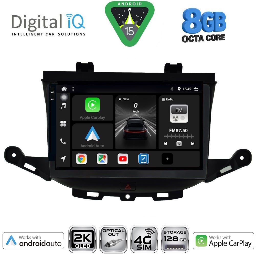 DIGITAL IQ BXK 20483_CPAA (9inc) MULTIMEDIA TABLET for OPEL ASTRA K mod. 2015-2022