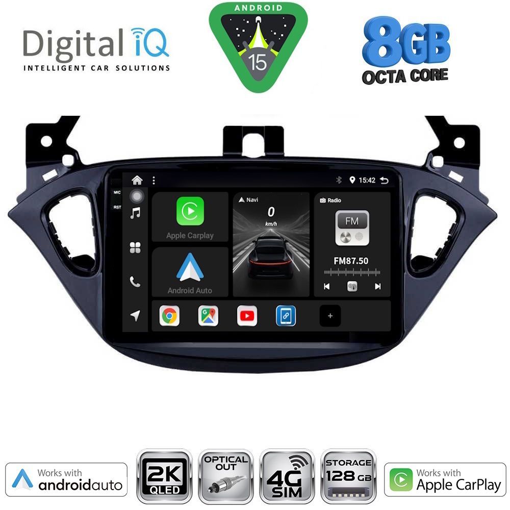 DIGITAL IQ BXK 20486_CPAA (9inc) MULTIMEDIA TABLET for OPEL ADAM - CORSA E  mod. 2014-2019