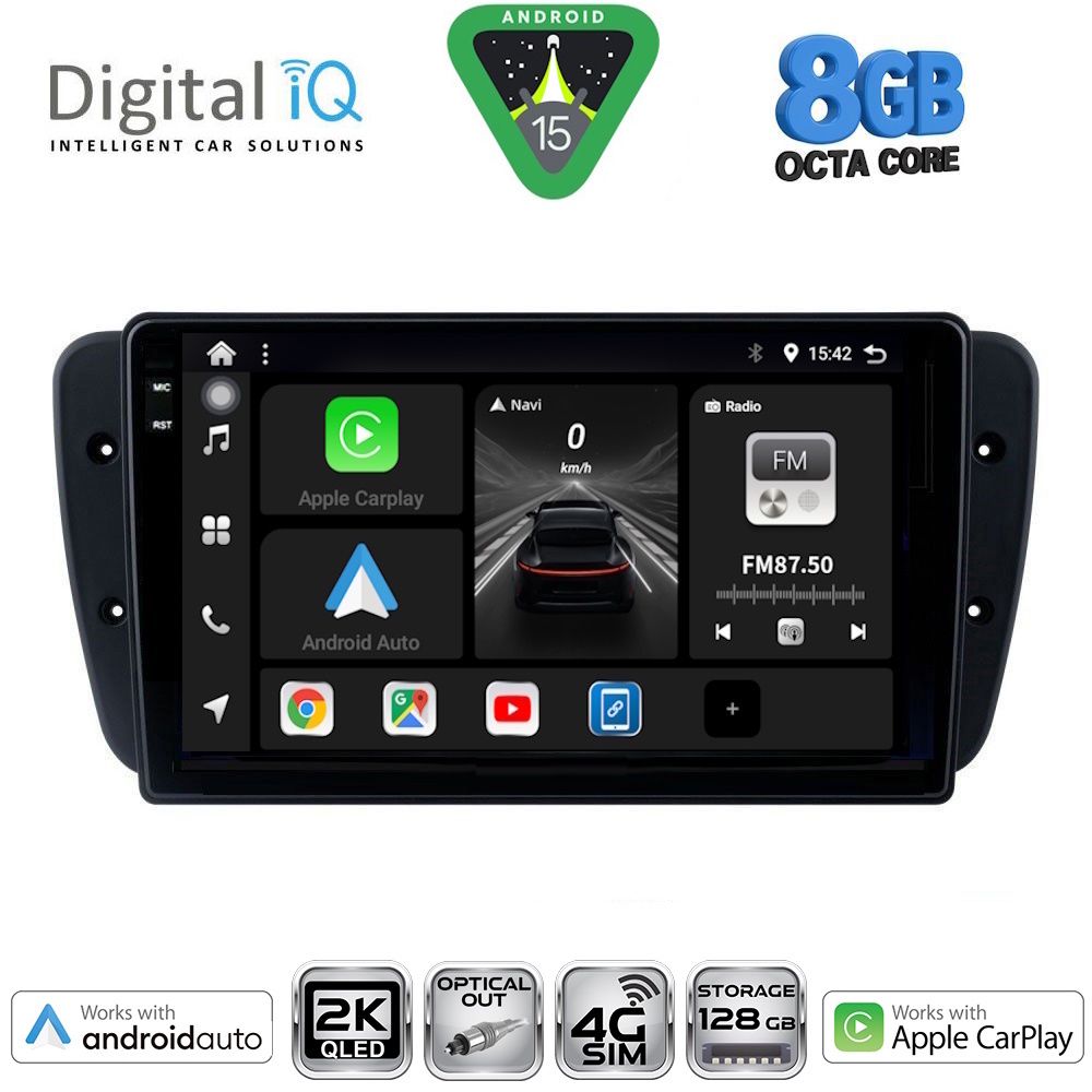 DIGITAL IQ BXK 20571_CPAA (9inc) MULTIMEDIA TABLET for SEAT IBIZA mod. 2008-2015
