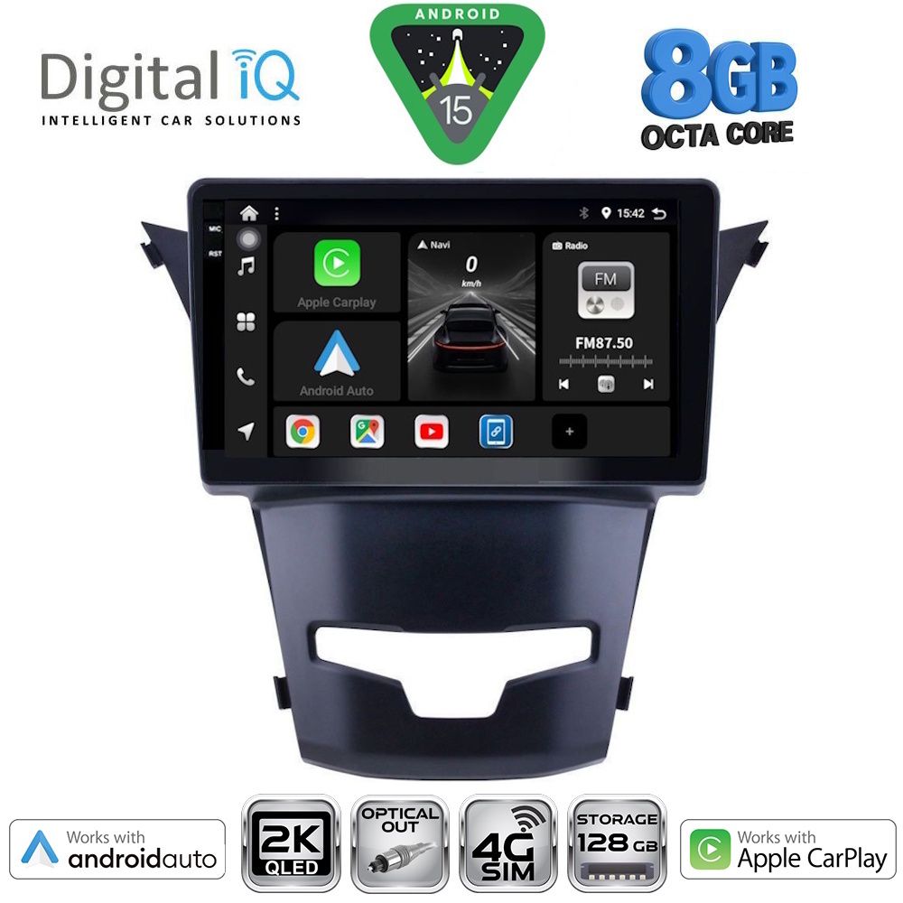 DIGITAL IQ BXK 20653_CPAA (9inc) MULTIMEDIA TABLET for SSANGYONG KORANDO mod. 2014-2019