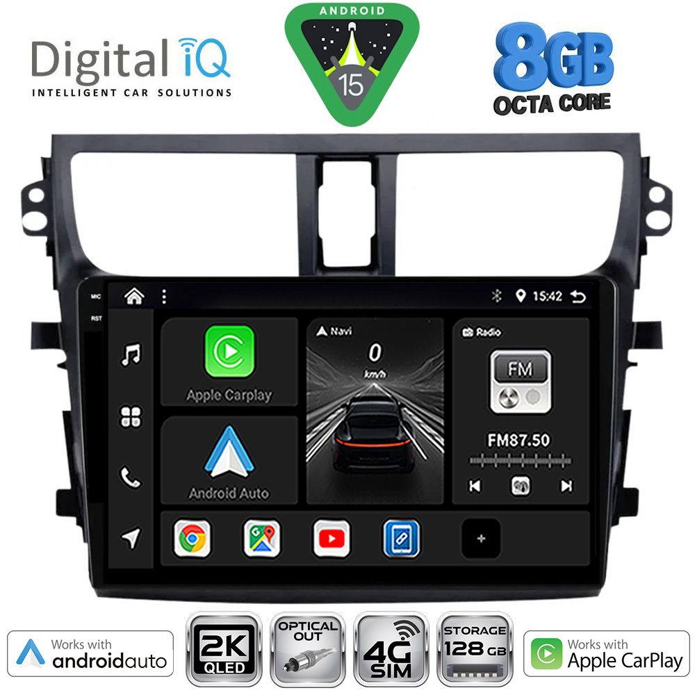 DIGITAL IQ BXK 20674_CPAA (9inc) MULTIMEDIA TABLET for SUZUKI CELERIO mod. 2015-2021