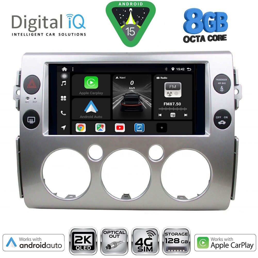 DIGITAL IQ BXK 20717_CPAA (9inc) MULTIMEDIA TABLET for TOYOTA FJ CRUISER mod. 2007-2013