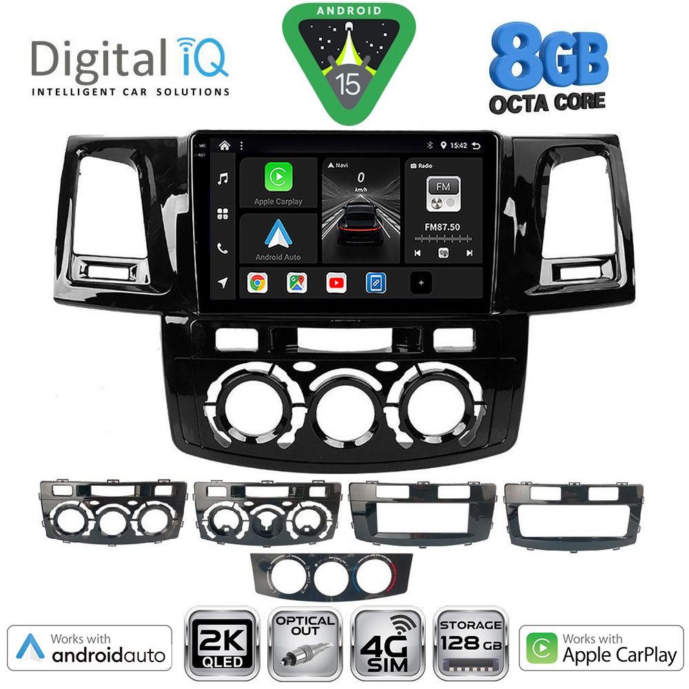 DIGITAL IQ BXK 20720_CPAA (9inc) MULTIMEDIA TABLET for TOYOTA HILUX mod. 2005-2016