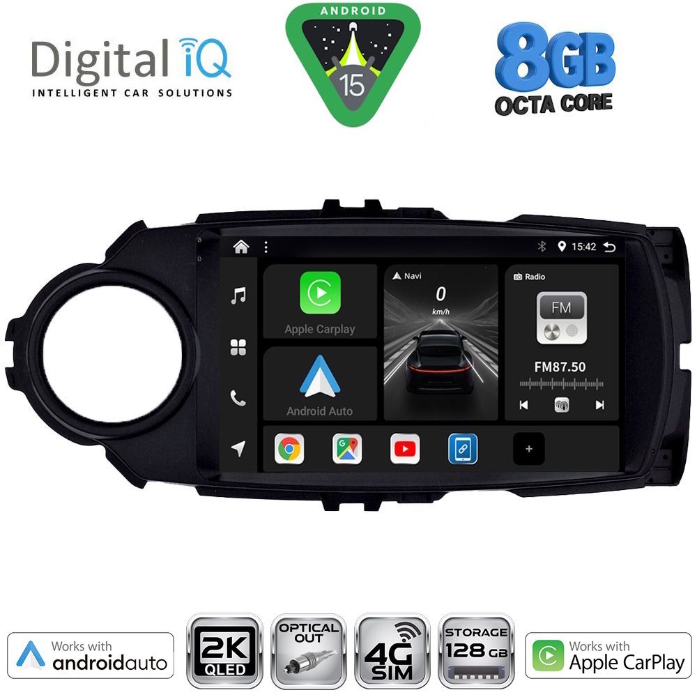 DIGITAL IQ BXK 20737FL_CPAA (9inc) MULTIMEDIA TABLET for TOYOTA YARIS mod. 2015-2020