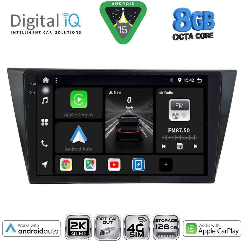 DIGITAL IQ BXK 20761_CPAA (10inc) MULTIMEDIA TABLET for VW TIGUAN mod. 2016-2024