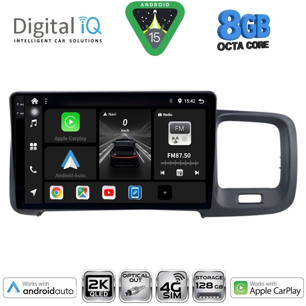 DIGITAL IQ BXK 20785_CPAA (9inc) MULTIMEDIA TABLET for VOLVO S60 mod. 2010-2018