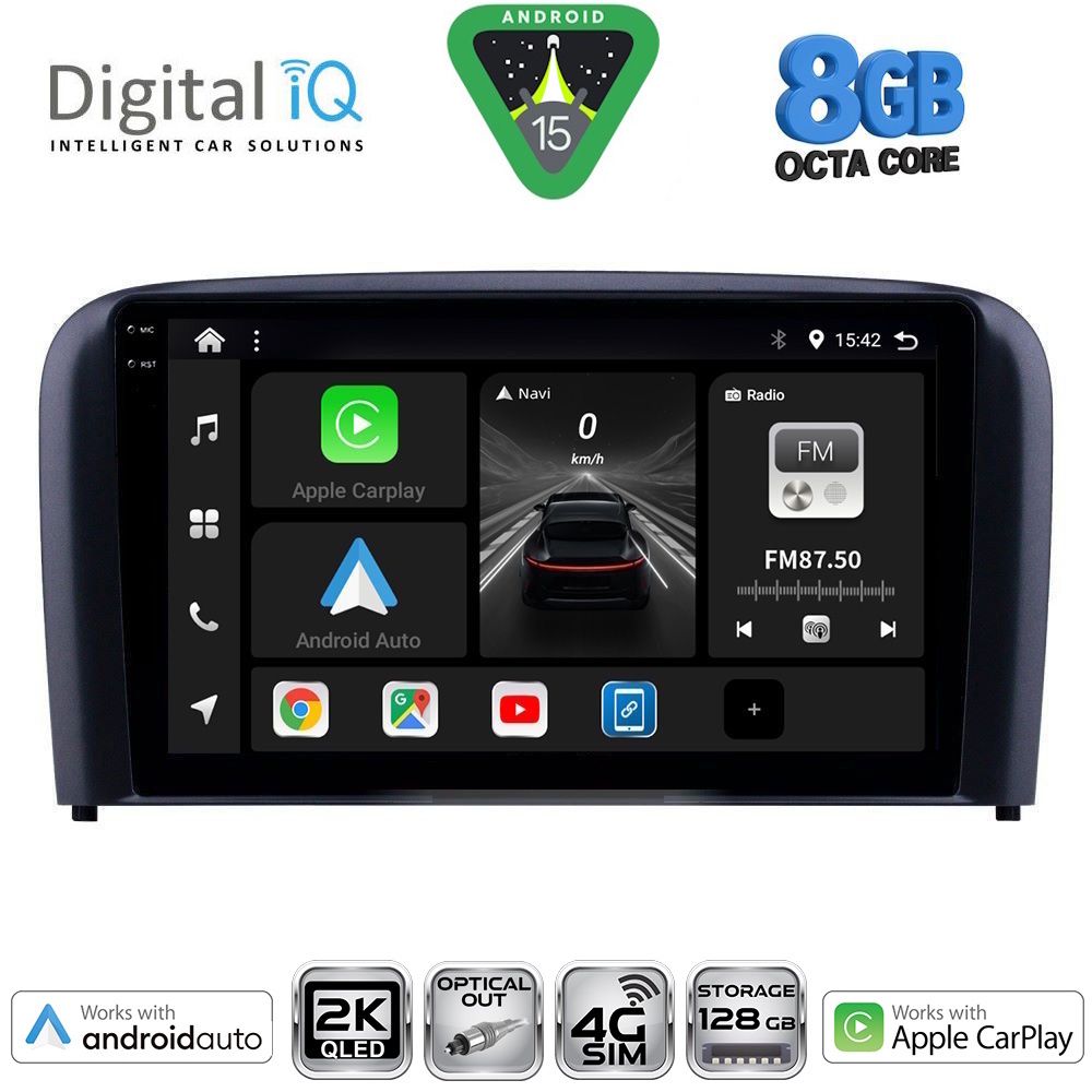 DIGITAL IQ BXK 20786_CPAA (9inc) MULTIMEDIA TABLET for VOLVO S80 mod. 1998-2006