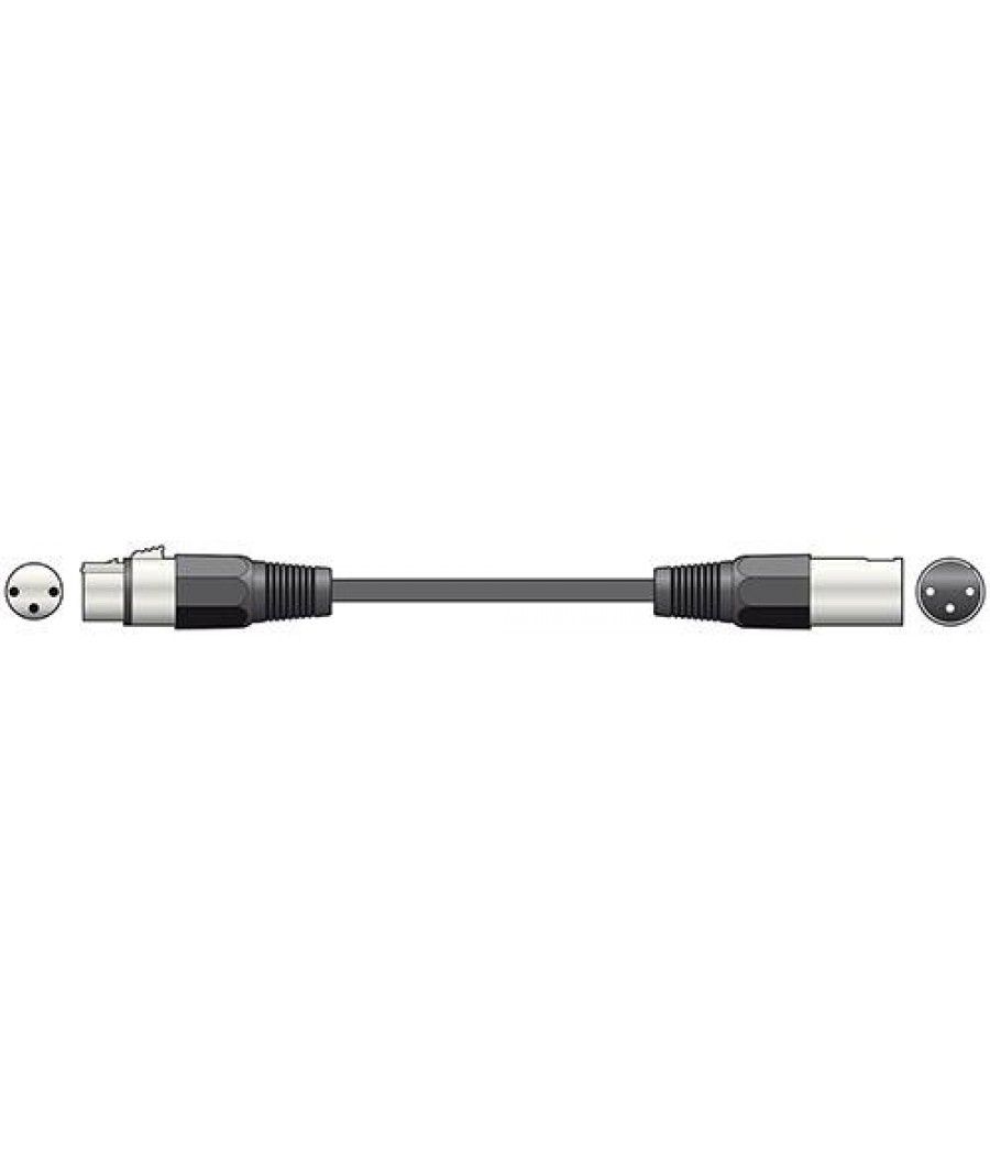 Qtx 190.083UK Καλώδιο σύνδεσης XLR θηλυκό - XLR αρσενικό 12m (Τεμάχιο)