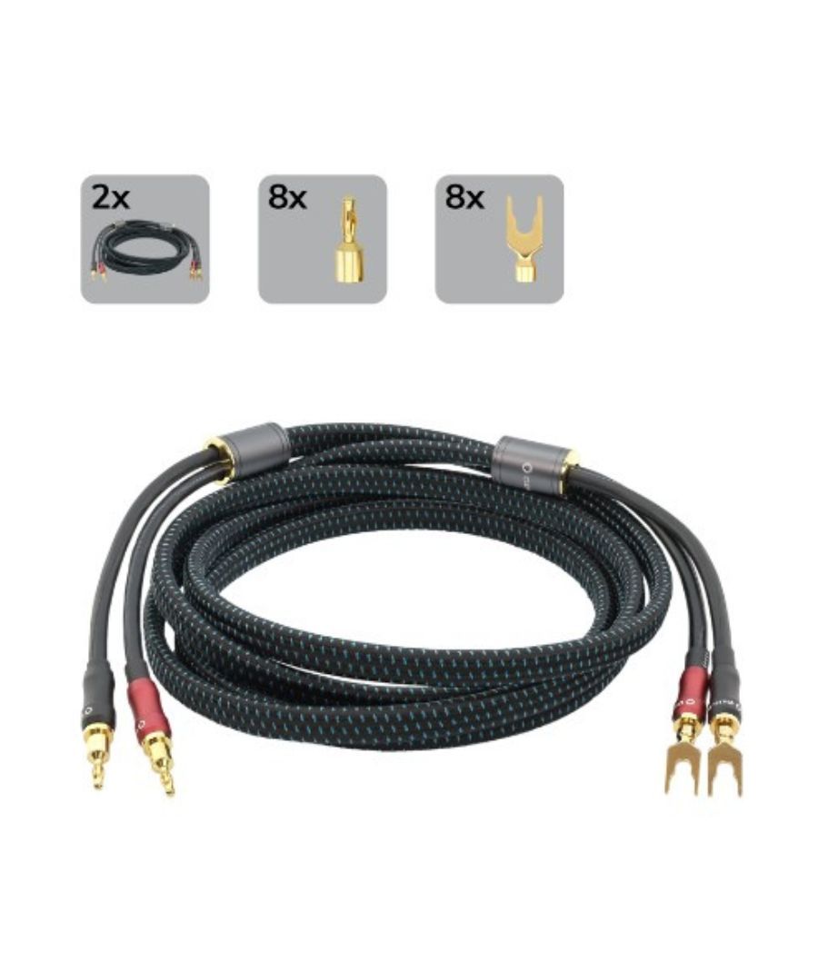 Oehlbach TRANSFORM DUAL-PLUG Καλώδιο Ηχείων με banana/cable plugs 5 m