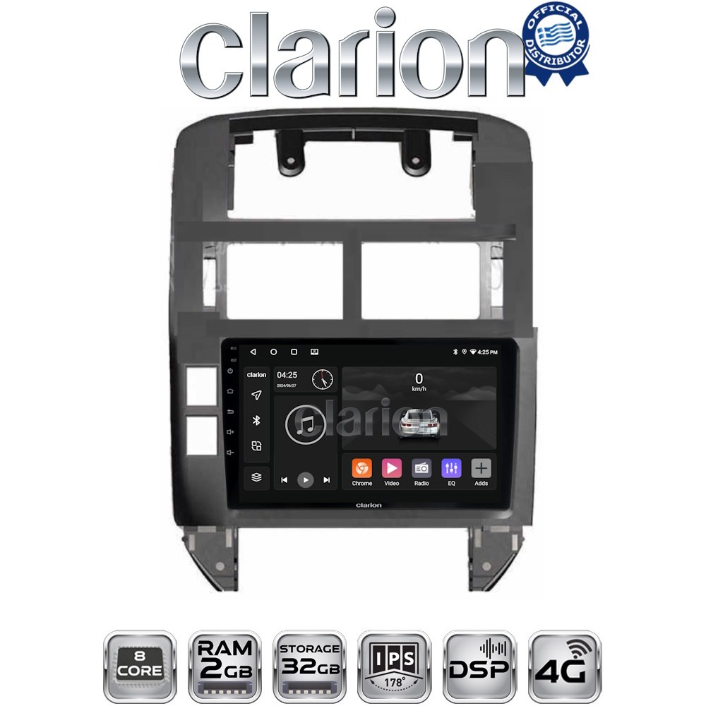 CLARION GL71582 Οθόνη OEM Multimedia Αυτοκινήτου για VW POLO 2002>2010 (CarPlay/AndroidAuto/BT/GPS/WIFI/GPRS)