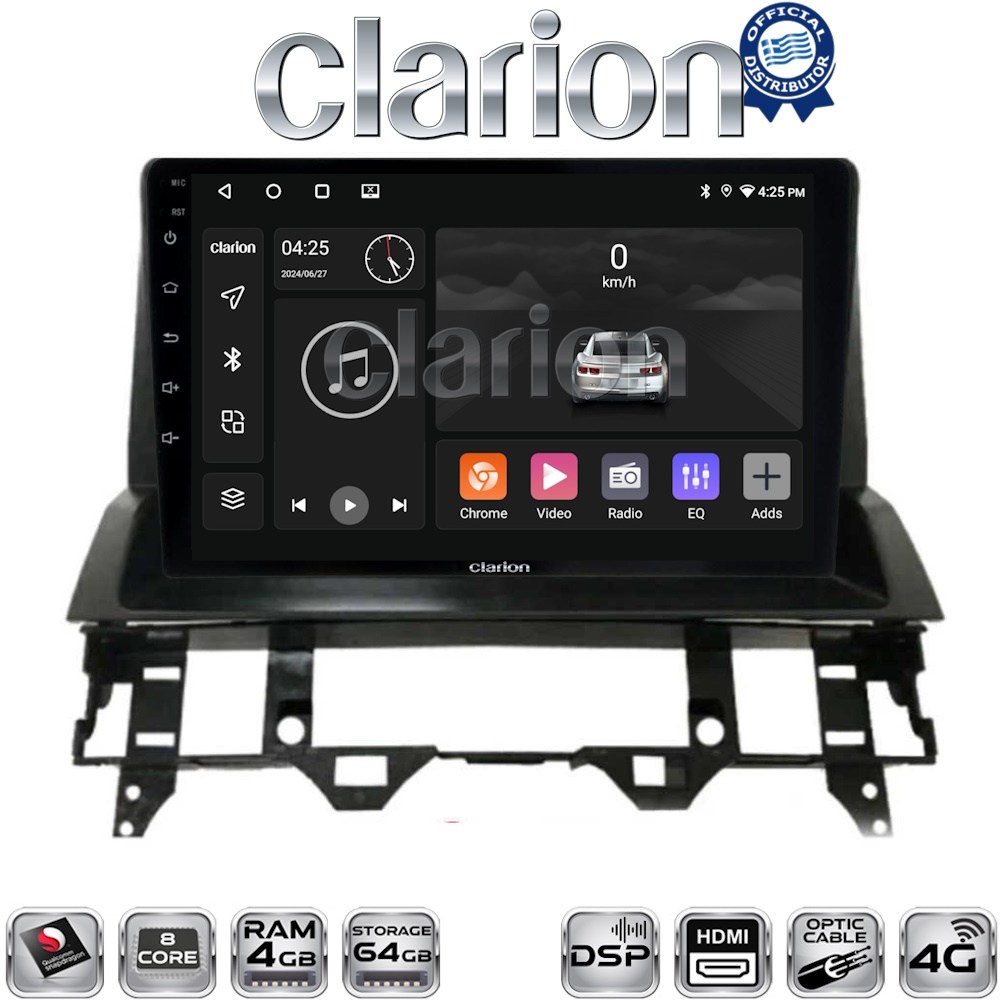 CLARION GL74437 Οθόνη OEM Multimedia Αυτοκινήτου για MAZDA 6 2002 > 2005 (CarPlay/AndroidAuto/BT/GPS/WIFI/GPRS)