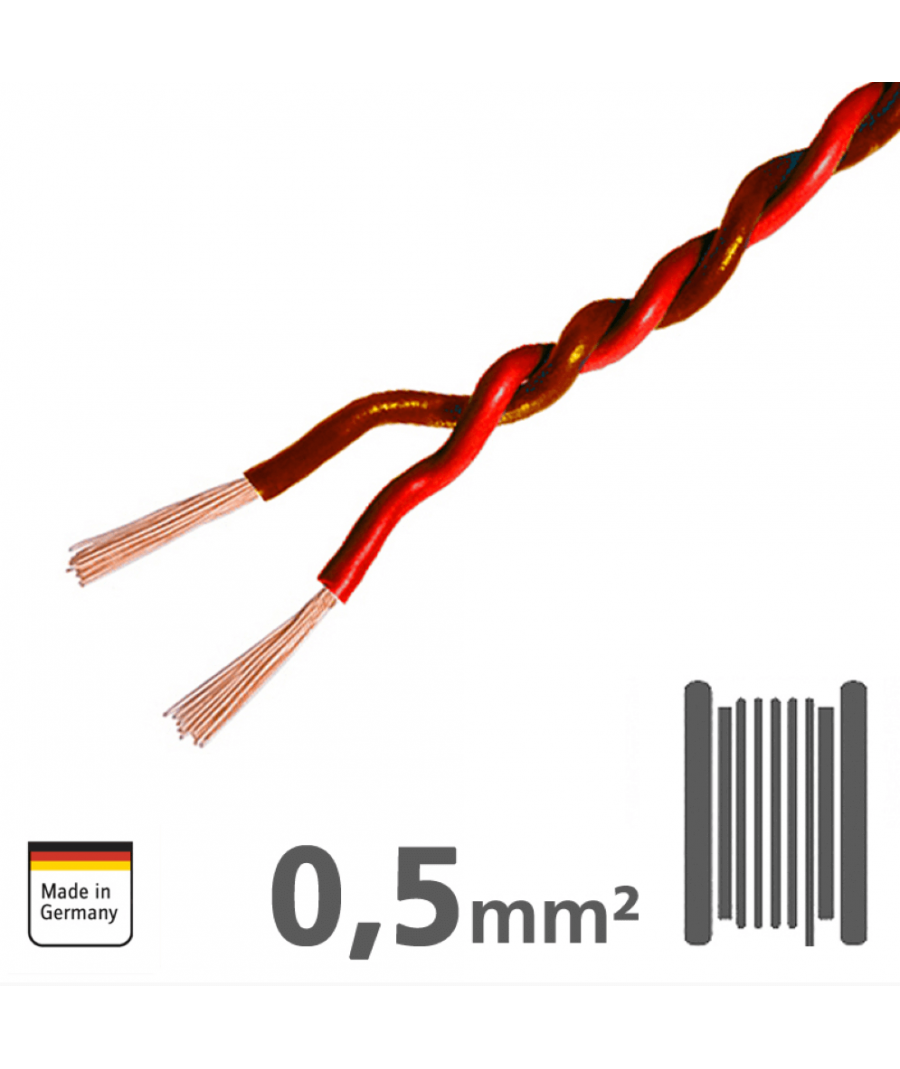 Ampire IKV050-RT-50 Καλώδιο Εγκατάστασης για Can & Lin 2x 0,5mm² 50m (Τεμάχιο)