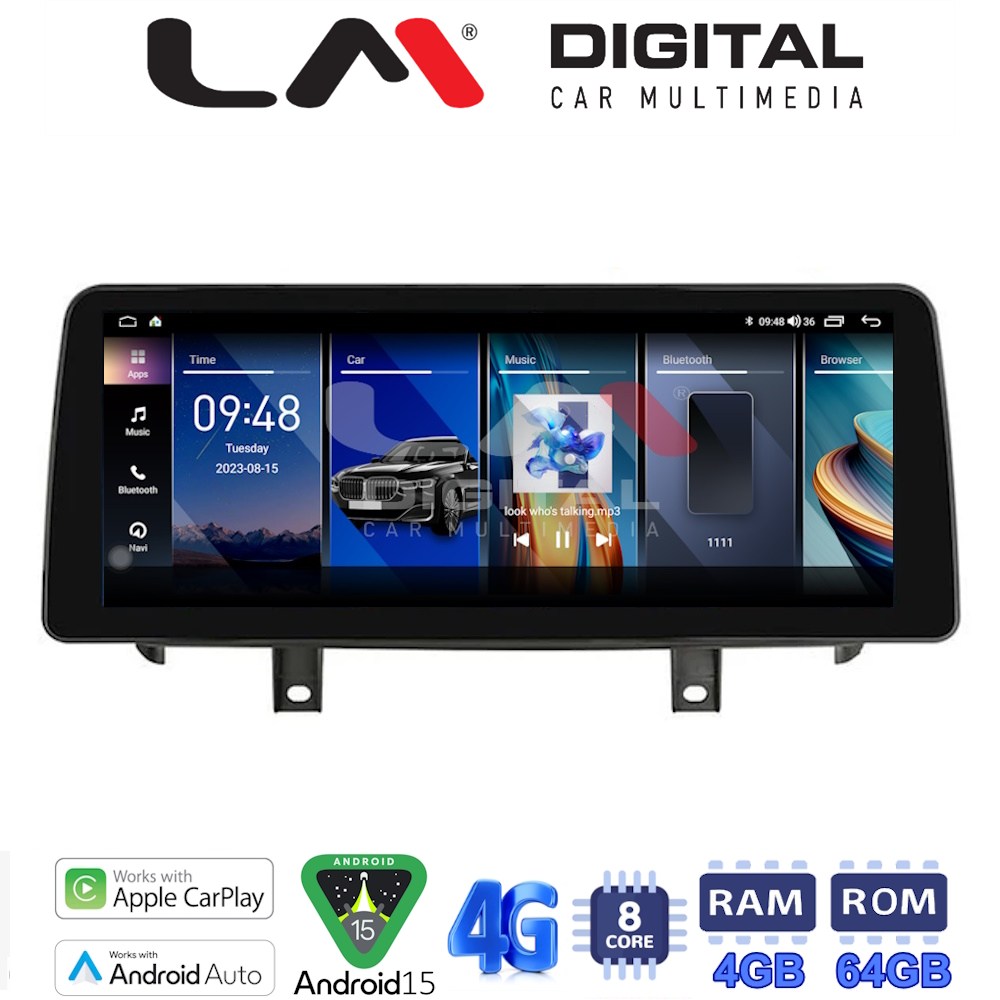 LM Digital - LM KH4 497 NBT Οθόνη OEM Multimedia Αυτοκινήτου για BMW X5 (F15) 2013 > 2017BMW X6 (F16) 2015 > 2017 (CarPlay/AndroidAuto/BT/GPS/WIFI/GPRS)