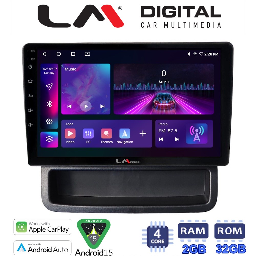 LM Digital - LM ZA4893 GPS Οθόνη OEM Multimedia Αυτοκινήτου για Opel Vivaro - Renault Trafic - Nissan Primastar 2010 > 2014 (CarPlay/AndroidAuto/BT/GPS/WIFI/GPRS)