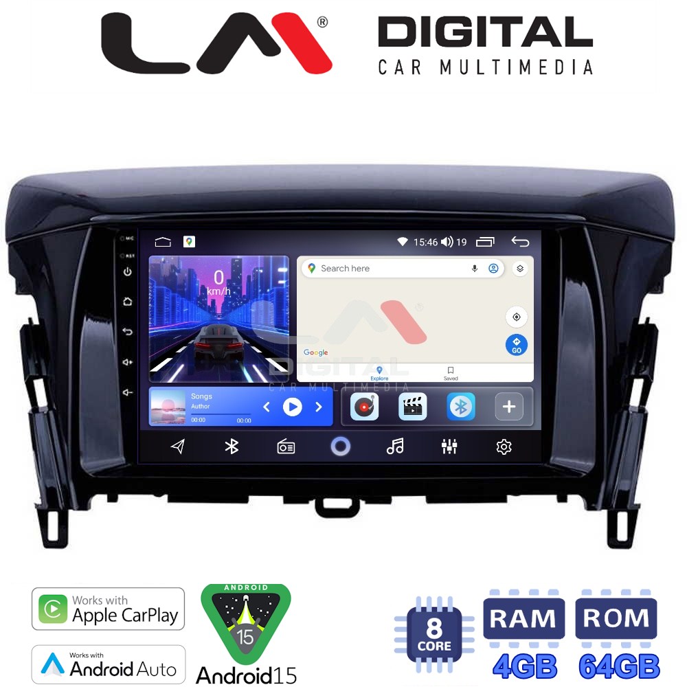 LMZK8030 LM Digital - LM ZK8030 GPS Οθόνη OEM Multimedia Αυτοκινήτου για MITSUBISHI ECLIPSE CROSS 2018> (CarPlay/AndroidAuto/BT/GPS/WIFI) - Image 1