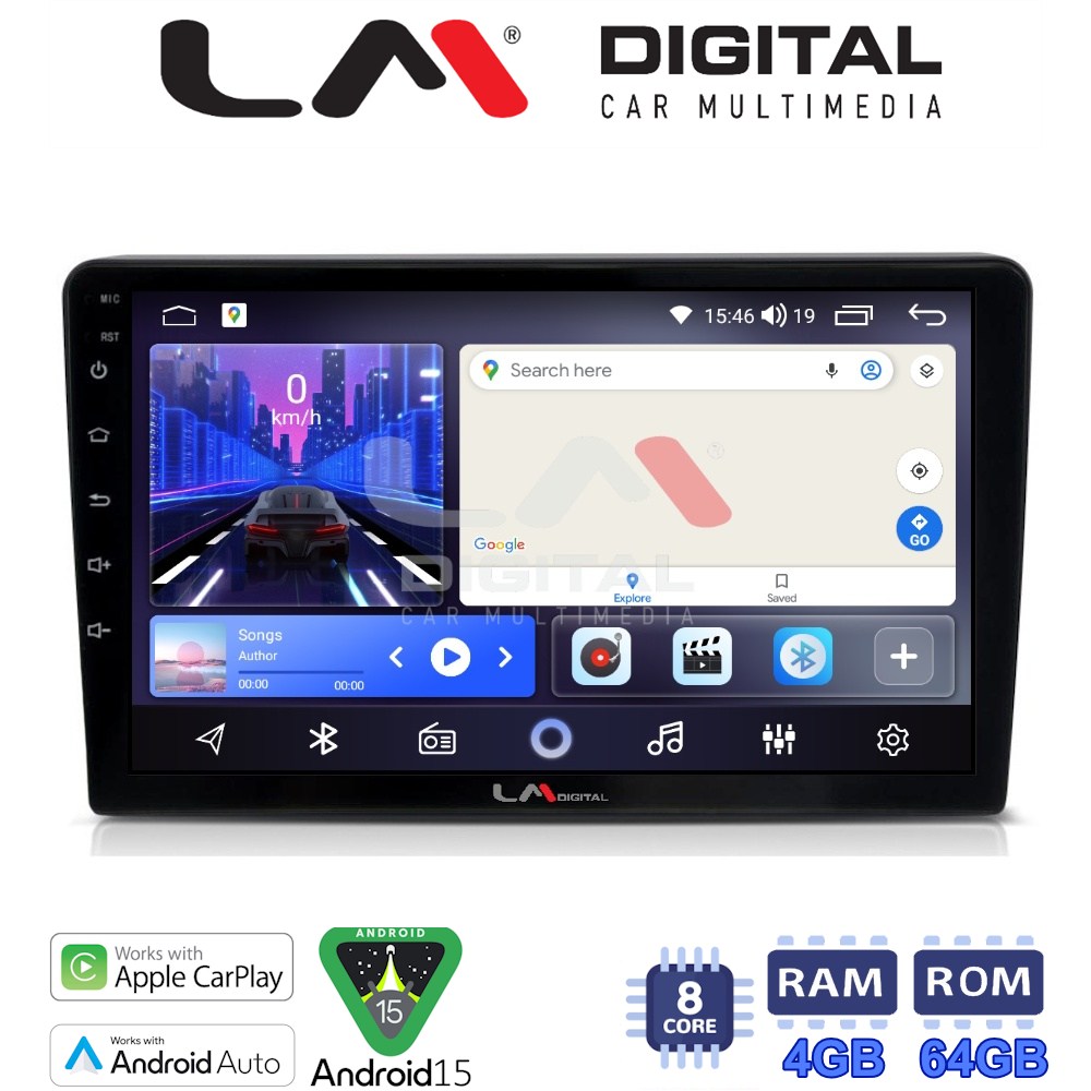 LM Digital - LM ZK8054 GPS Οθόνη OEM Multimedia Αυτοκινήτου για Suzuki Grand Vitara 1998 > 2004 (CarPlay/AndroidAuto/BT/GPS/WIFI)