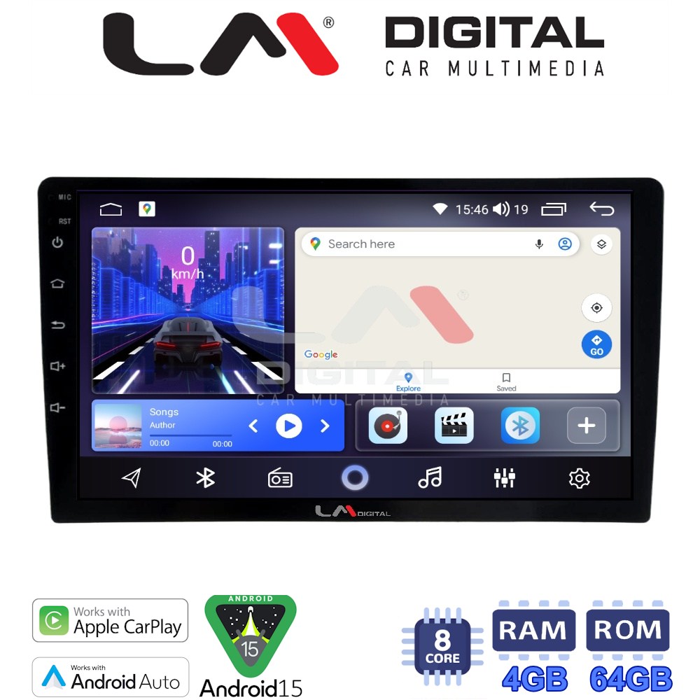 LM Digital - LM ZK8365 GPS Οθόνη OEM Multimedia Αυτοκινήτου για Ford Transit Custom 2013 > 2019 (CarPlay/AndroidAuto/BT/GPS/WIFI)