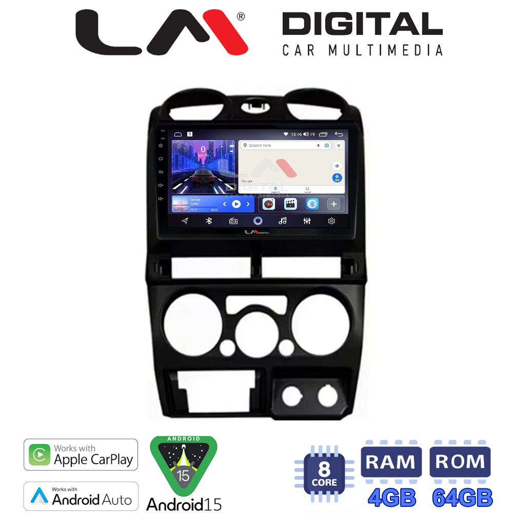 LMZK8425B LM Digital - LM ZK8425B GPS Οθόνη OEM Multimedia Αυτοκινήτου για Isuzu D-Max 2008 > 2012 (CarPlay/AndroidAuto/BT/GPS/WIFI) - Image 1