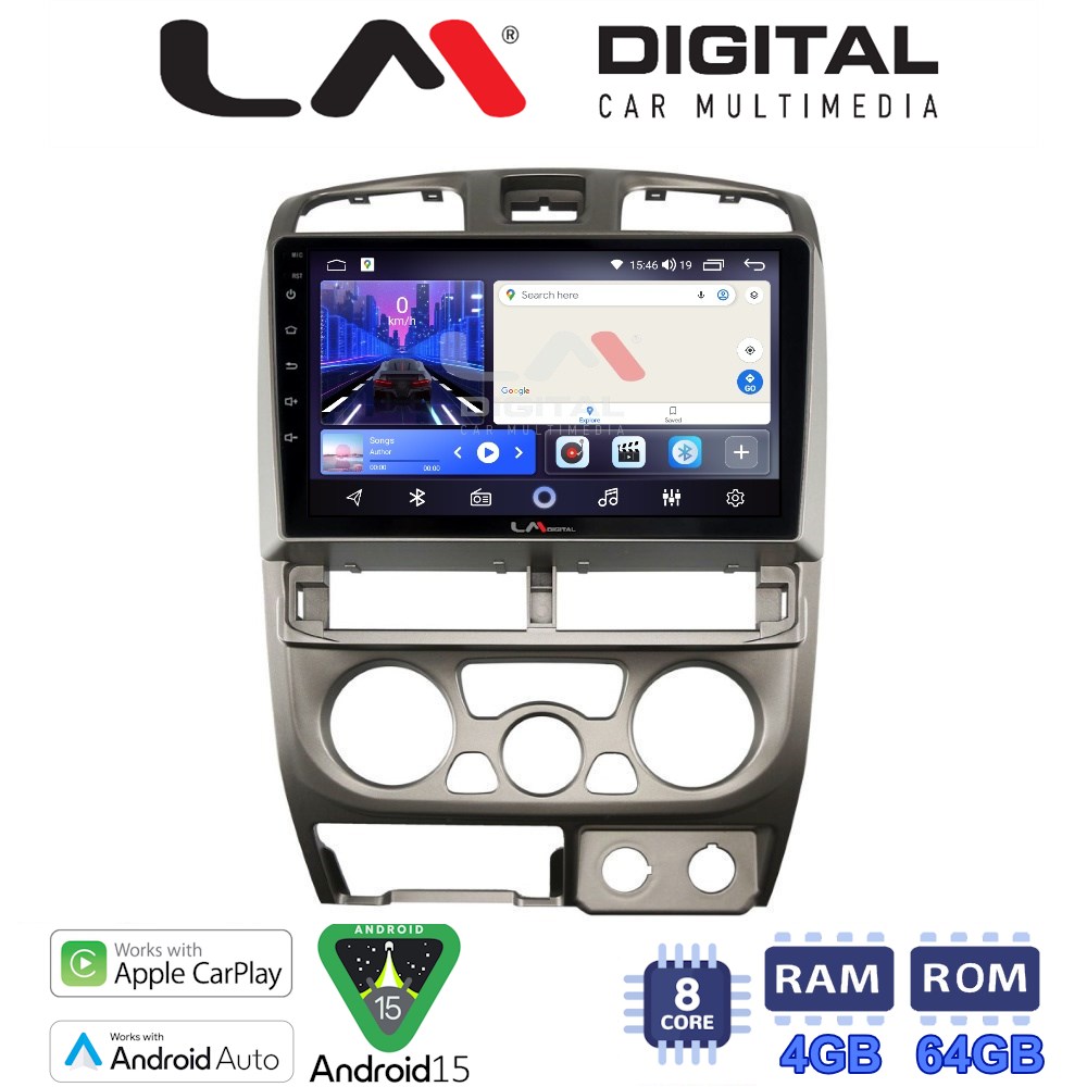 LM Digital - LM ZK8426 GPS Οθόνη OEM Multimedia Αυτοκινήτου για Isuzu D-Max 2002 > 2007 (CarPlay/AndroidAuto/BT/GPS/WIFI)