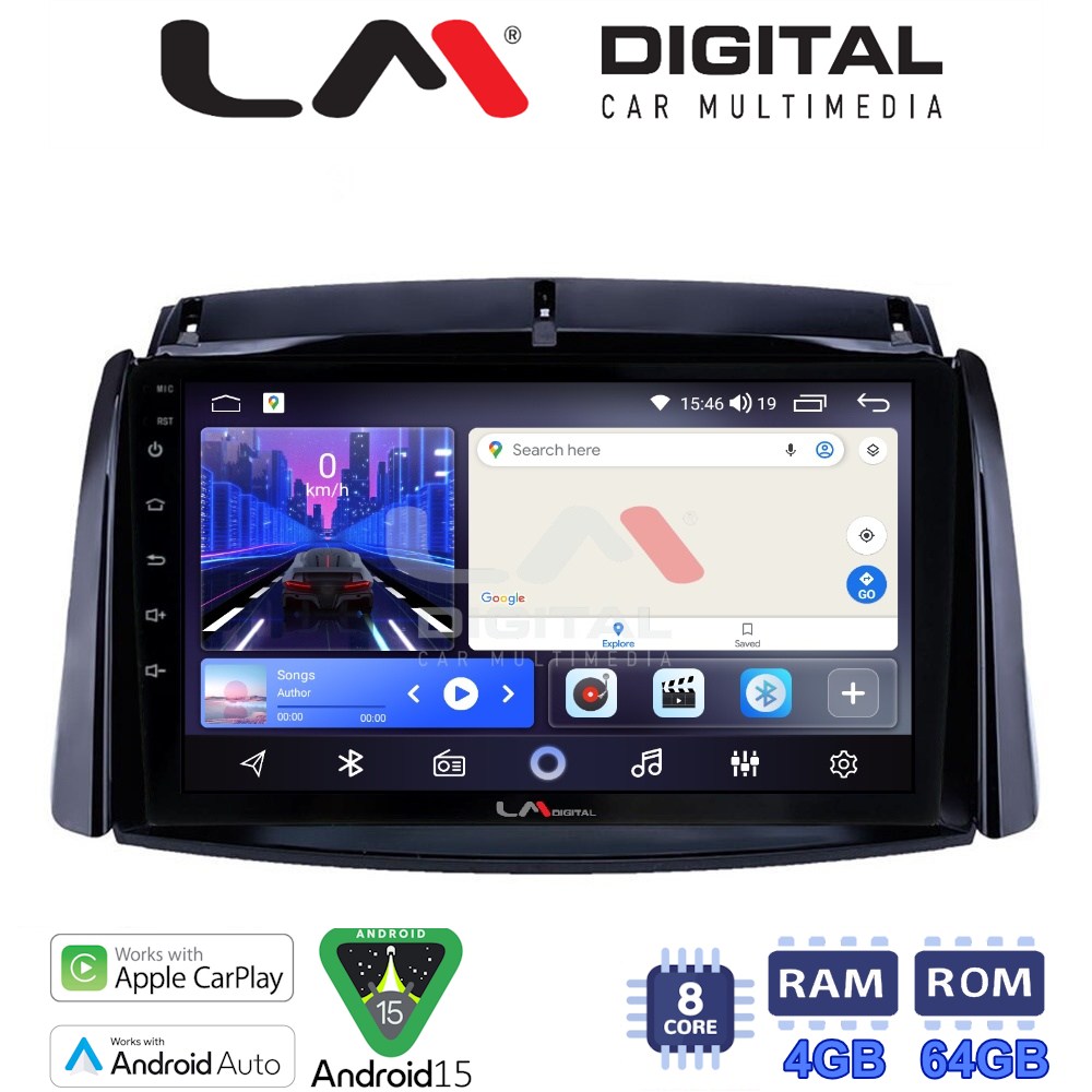 LM Digital - LM ZK8498 GPS Οθόνη OEM Multimedia Αυτοκινήτου για Renault Koleos 2006>2017 (CarPlay/AndroidAuto/BT/GPS/WIFI)