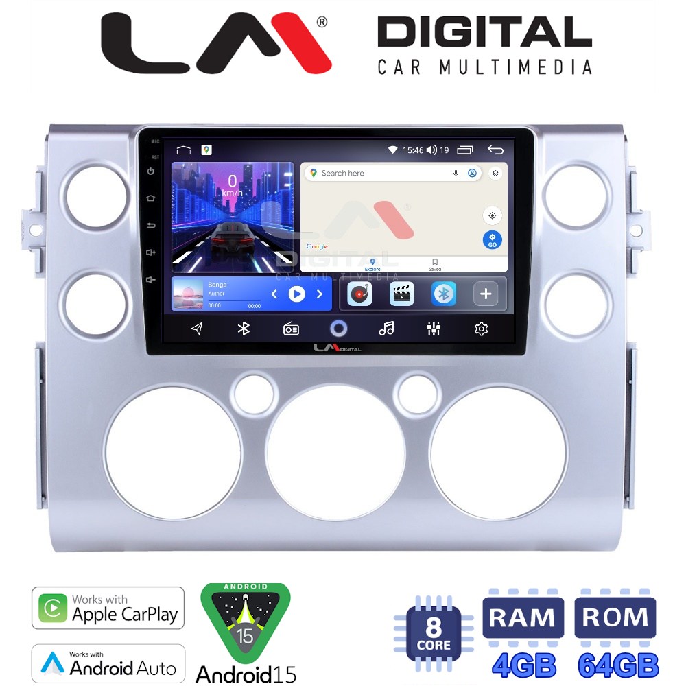 LM Digital - LM ZK8563 GPS Οθόνη OEM Multimedia Αυτοκινήτου για TOYOTA  FJ CRUISER 2014>   (CarPlay/AndroidAuto/BT/GPS/WIFI)