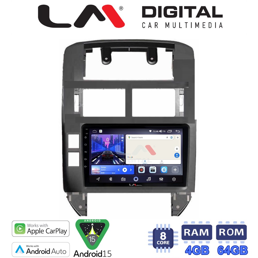 LMZK8582 LM Digital - LM ZK8582 GPS Οθόνη OEM Multimedia Αυτοκινήτου για VW POLO 2002>2010 (CarPlay/AndroidAuto/BT/GPS/WIFI) - Image 1