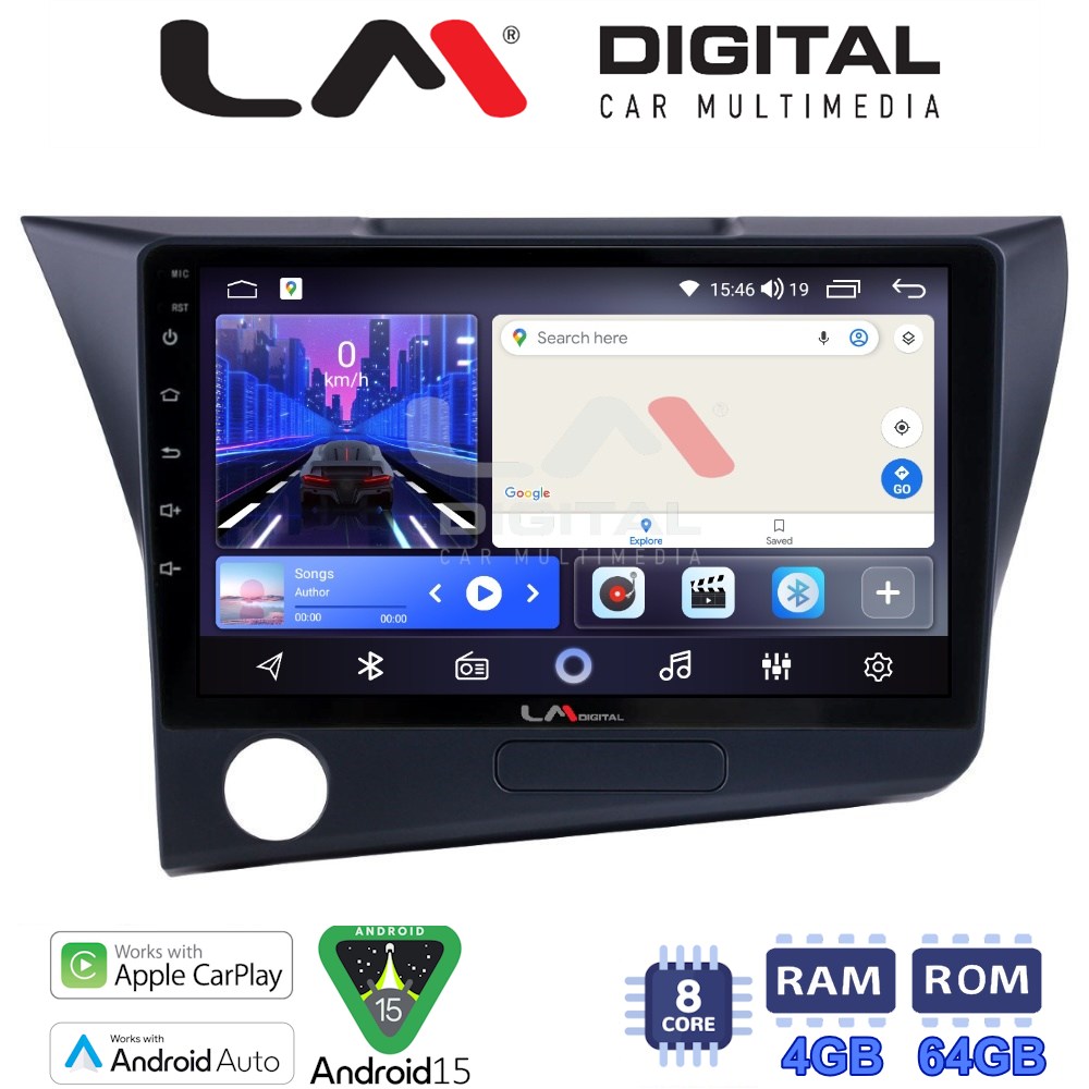 LM Digital - LM ZK8629 GPS Οθόνη OEM Multimedia Αυτοκινήτου για Honda CRZ 2010 > 2018 (CarPlay/AndroidAuto/BT/GPS/WIFI)